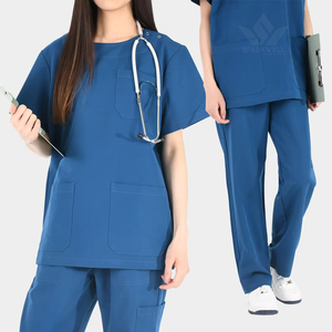Blouses en sergé pour uniformes médicaux d'hôpital – Respirantes, confortables, vêtements de travail pour le secteur de la santé – Fournisseur ODM - Product Image 1