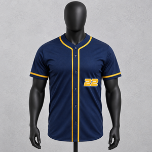 Camiseta de Béisbol Sublimada Personalizada Unisex de Manga Corta, Ropa Deportiva Transpirable de Secado Rápido para Verano, Fábrica China, Tallas Grandes para Adultos - Product Image 1