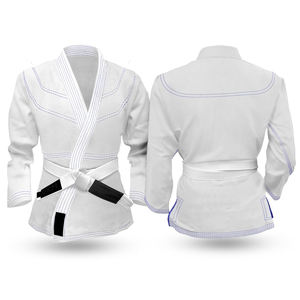 Traje de Karate BJJ GI de Color Blanco, Servicio OEM, Uniforme de Artes Marciales para Entrenamiento de Karate, Kung Fu, Judo y Grappling - Product Image 2