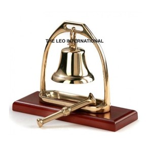 Campana Náutica de Latón de Diseño Nuevo y Aspecto Premium con Bloque de Madera para Decoración de Oficina y Accesorios a Buen Precio - Product Image 4
