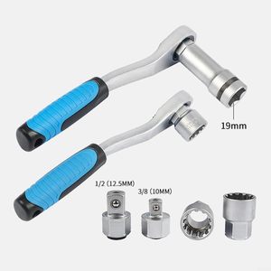 Set Soket 17 Buah 10mm hingga 24mm Chrome Vanadium 12 Titik dengan Ratchet Reversibel dan Batang Ekstensi yang Cocok - Product Image 5