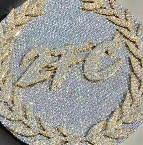 จี้เพชรทรงกลม 5 กะรัต ปรับแต่งได้ พร้อมจี้และชาร์มชุบทองคำแท้สำหรับงานปาร์ตี้ - Product Image 2