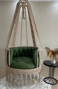 Hanging chair, <b>Macrame</b> swing, hängesessel, Swing chair, <b>Macrame</b> swing chair, hanging chair indoor, chair hanging indoor hammock, - Product Image 2