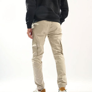 Pantalon cargo pour homme personnalisé, tendance streetwear, 100% coton respirant, vente en gros OEM - Product Image 4