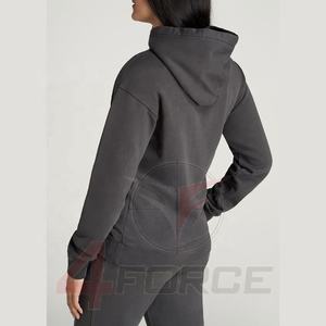 Jersey informal de alta calidad para mujer, sudaderas con capucha ajustadas de algodón y poliéster de manga larga, logotipo personalizado, transpirable para la calle - Product Image 5