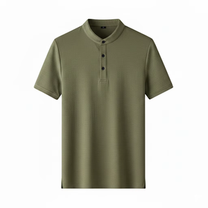 Versatile Polo <b>Collar</b> <b>T</b> <b>Shirt</b> Cotton Rich Fabric Soft Touch Daily Wear Casual Apparel Clothing Collection - Product Image 6