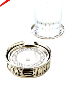 Sous-verres en bois de style exclusif, forme ronde, pour la maison et l'hôtel, pour servir des tasses à thé et à café sur la table - Product Image 2