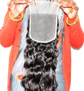 Extensiones de Cabello Humano Ondulado HD 6*6 para Mujer, Cabello Natural Indio de Fabricación Propia, Doble Trama a Máquina, Venta al por Mayor, Cutícula Alineada - Product Image 5