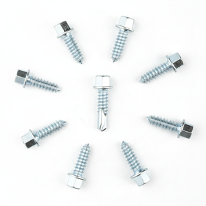Hex <b>Head</b> Self-Drilling <b>Screws</b> Metric Steel Class 8.8 Zinc Plated Coarse Thread - Product Image 2