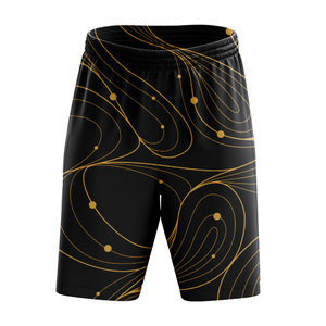 Shorts de bain personnalisés OEM 100% polyester avec cordon de serrage, séchage rapide, écologiques, coupe-vent, anti-UV, respirants pour hommes - Product Image 3