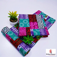 Tissu pagne africain Kumasi Wax Dobby Holland, Textile Ankara Premium, pour vêtements de sport, sacs, OEM ODM personnalisés, Exportation de mode Hitjem