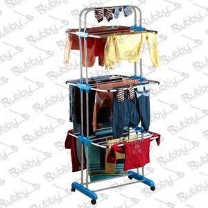 Séchoir à linge pliable compact, support de séchage portable pour vêtements, organisateur de vêtements peu encombrant pour petite pièce, appartement, maison - Product Image 4