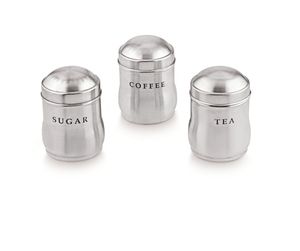Juego de Recipientes de Acero Inoxidable para Encimera de Cocina, Cilindro Metálico para Té, Café y Azúcar, con Función de Calentamiento, para Bodas - Product Image 2