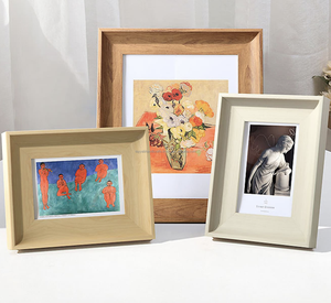 Newest Wooden Picture Frame Photo Frame with Double <b>Pane</b> <b>Glass</b> Wood Natural Home Decoration Iron - Product Image 3