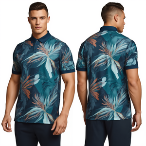 Camiseta Polo Tropical Sublimada para Hombre - Product Image 1