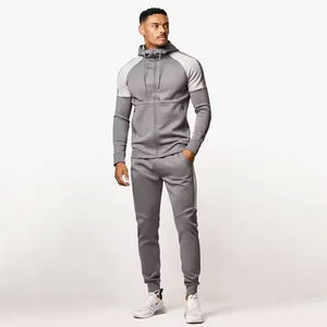Ensemble de survêtements professionnels 100 % coton pour hommes, personnalisables, doux et respirants, pour l'hiver, exportation, fournisseur en gros de streetwear - Product Image 5
