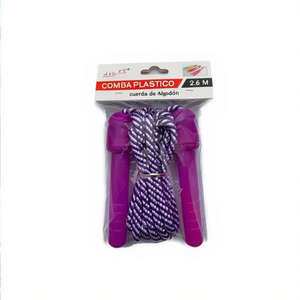 เชือกกระโดดพลาสติก 2.6 ม. ทำจากผ้าฝ้าย พร้อมด้ามจับ สำหรับออกกำลังกายและฝึกซ้อม - Product Image 2