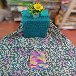 Tissu Voile Jacquard Dirac de Haute Qualité à l'Aspect Premium avec Motif Paisley Circulaire pour Filles - Mariages et Occasions Spéciales - Product Image 1