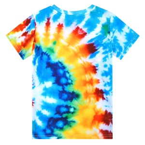 Camisetas Personalizadas con Logotipo, Ropa Urbana Tie-Dye de Alta Calidad, Camisetas y Pantalones Cortos Coloridos de Moda Holgada para Niños, Bangladesh - Product Image 2