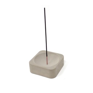Porte-encens minimaliste en marbre blanc, brûleur d'agarbatti carré en pierre, accessoire de décoration de table moderne - Product Image 3
