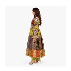 Nuevo Vestido Afgano Pakistaní para Bodas y Fiestas, con Encaje Bordado, Estilo Bohemio Vintage, Largo hasta el Suelo, Corte en A, para Mujer - Product Image 2