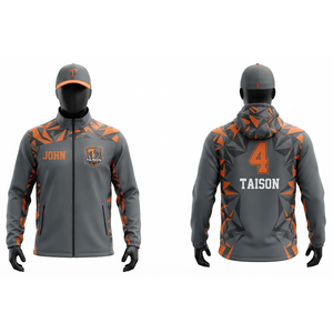 Chaqueta de Entrenamiento de Lacrosse Unisex con Capucha, Sudadera de Forro Polar, 330g, Poliéster/Rayón, Color Sólido, Secado Rápido, Transpirable, Impermeable, Ecológica - Product Image 1