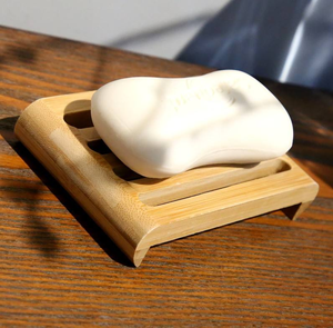 Porte-savon en bambou naturel, porte-savon en bois auto-drainant, économiseur de savon pour la douche, la salle de bain, l'évier de cuisine - Product Image 6
