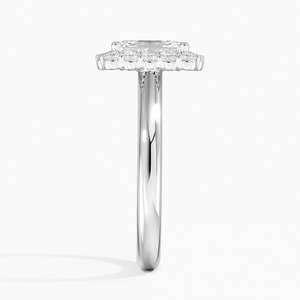 BOJ <b>Ring</b> 0111 <b>Emerald</b> Cut 925 <b>Silver</b> Lotus Flower Prong Setting Solitaire Diamond <b>Ring</b> 2ct D Color VVS1 Moissanite GRA Certified - Product Image 3