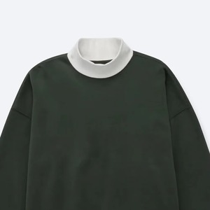 Women's Winter Fashion Fleece Pullover Sweatshirt Printed <b>Mock</b> <b>Neck</b> Oversized Long Sleeve Casual Drop Shoulder <b>Top</b> - Product Image 2