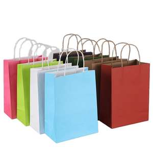 Bolsas de Compra de Papel Kraft con Logotipo Personalizado al por Mayor, Bolsas de Embalaje Blancas y Marrones Impresas de Lujo - Product Image 6