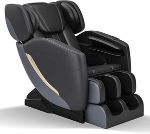 Fauteuil de massage pliable 4D Lift - Fonction zéro gravité, rouleaux Shiatsu et pression d'air intégrale, fonction musicale, en cuir - Product Image 1