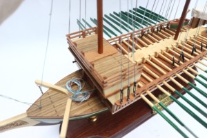 BASTARDE (HALLEY) - Maquettes de navires turcs en bois artisanales, décoration nautique antique pour la maison - Product Image 3