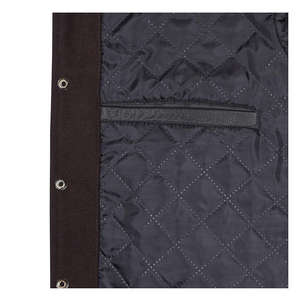 Chaqueta Varsity Lisa para Hombre, Fabricada al por Mayor, Chaqueta de Béisbol Personalizada con Mangas - Product Image 2