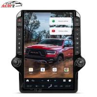 Autoradio multimédia AuCar 14,4'' Android 14 avec lecteur DVD, navigation GPS et écran Tesla pour Dodge RAM 2013-2018
