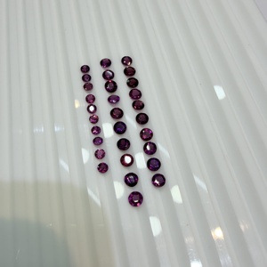 Natürlicher Rhodolith-Granat im Brillantschliff, lose lila Edelsteine, facettiert, violette Farbe, gemischte Größen, Farbspiel für die Schmuckherstellung, Lot - Product Image 2