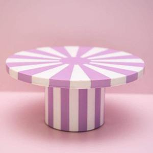 Support à gâteau vintage en résine pour la décoration de fêtes et d'événements à domicile, support à gâteau rond de luxe avec incrustation en résine, artistique - Product Image 2