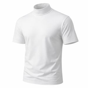 Chemise à col roulé pour homme, respirante, à séchage rapide, 100% coton, vente en gros, sur mesure - Fournisseur direct d'usine pour les achats en gros - Product Image 3