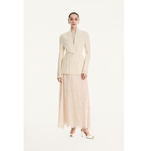 Faldas de Alta Costura para Mujer, Nueva Falda Midi ELARA Larga, Antiarrugas, con Encaje, Cintura Natural, Maxi, Estándar, Casual - Product Image 1