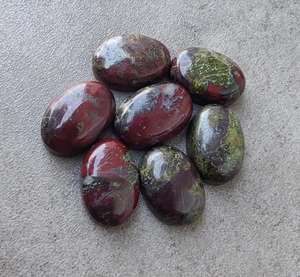 พลอยแจสเปอร์รูปไข่ทรงแบนแบบคาโบชองจากธรรมชาติ สำหรับทำเครื่องประดับ งานฝีมือ และของสะสม - Product Image 4