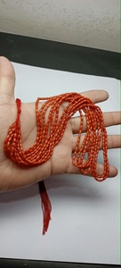 Cuentas de Coral Natural Lisas en Forma de Barril de 2.5*5mm a 3*6mm, Piedras Sueltas Hechas a Mano de Alta Calidad para Joyería - Product Image 2