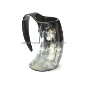 Vintage Designer Viking Horn Mug for Beer Drinking Indoor Decor Unique Material Design Drinking Mug Viking Style <b>Drinkware</b> Mugs - Product Image 1
