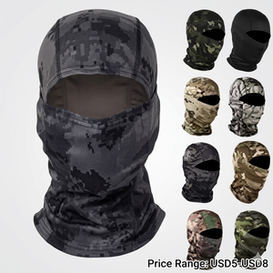 Pasamontañas de Esquí a Rayas de Diseño Personalizado al por Mayor, Máscara Térmica con Estampado Completo, Personalizada Según sus Especificaciones - Product Image 1