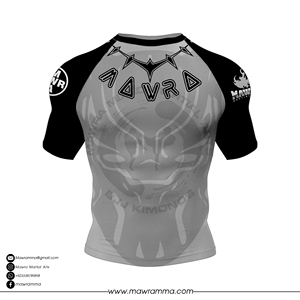 Mawra Martial Arts <b>Custom</b> Sublimated BJJ RashGuard Trending <b>Design</b> Short Sleeve Men No Gi Grappling <b>Compression</b> <b>Shirt</b> For Unisex - Product Image 5