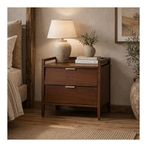 Good Quality Wood Nightstand New Arrival Wood Bedroom Furniture For Hotel Oak/Pine/Acacia Solid Wood From Vietnam Direct Supply - Product Image 1