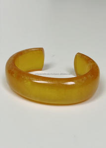 Brazaletes de resina a la moda, venta al por mayor, brazalete abierto ancho personalizado, joyería de resina, brazaletes de pulsera de resina bohemios - Product Image 6