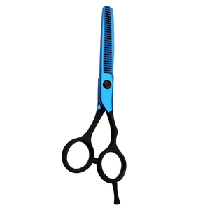 Thinning <b>Scissor</b> <b>Left</b> Right <b>Handed</b> Stainless Steel Thinning <b>Scissors</b> Cutting Shears With Non-slip Grip Rings Hairdressing Shears - Product Image 6