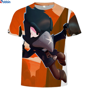 Camiseta de Manga Corta para Hombre, Estampado de Personajes, Transpirable, Corte Regular, Cuello Redondo, Poliéster, Tejido de Punto, Impresión por Sublimación - Product Image 3