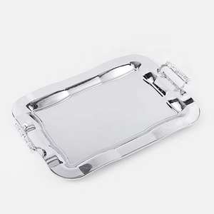 Meilleur plateau de service en métal élégant, plateau de service alimentaire pour mariage, hôtel et restaurant, article de décoration pour la maison - Product Image 1