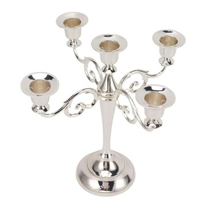 Décoration d'intérieur, chandelier en métal à 5 bras, porte-bougie, support à bougies pour mariage, table de dîner, fête de Noël - Product Image 4