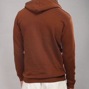 Sudadera con capucha extragrande de invierno para hombre, estilo hip hop urbano, con logo bordado, forro polar francés, teñido liso, a precio económico. - Product Image 2